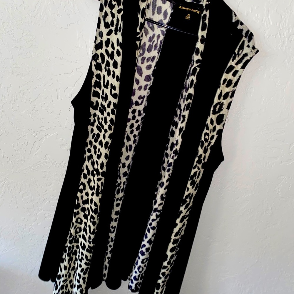 Animal print cardigan